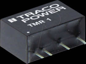 TMR 1-2422 DC/DC converter TMR 1 series, 1 W, 18-36/±12 VDC, SIP
