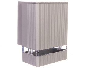 Oprawa ścienna jednokierunkowa NESSA GU10 max.50W IP54 AC220-240V szara LD-NESSAGU10J-80