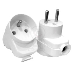Wtyk kątowy/gniazdo 16A 2P+Z P-L 3067 WT-16G
