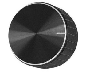 Gałka potencjometru czarna 30mm GCL30
