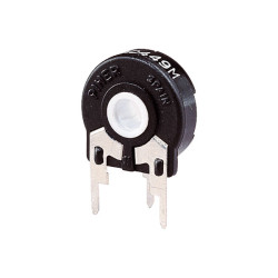 100R &#xB1;30% 0.25W Piher 15mm Carbon Potentiometer Vertical Mount