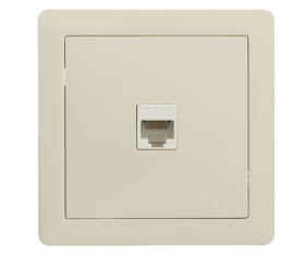 GNIAZDO KOMPUTEROWE RJ45 SLIM LEXMAN KREMOWE