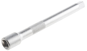 Nasadka, Matowe, Stal chromowo-wanadowa, rozm: 1/4 cala, typ: Kwadratowy, Przedłużka, dł: 100 mm