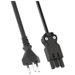 Bachmann 375.016 Current Cable 1.5m Black Male/Female J Plug