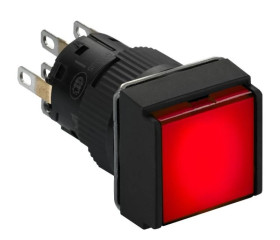 przycisk z podśw. żółty kwadr. O 16, kryty z sam. powr., 24 V, 2OC XB6ECW5B2P