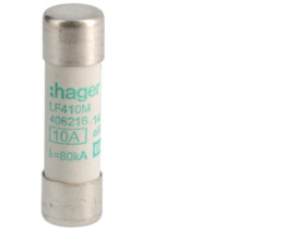 Wkładka bezpiecznikowa cylindryczna CH-14 14x51mm aM 10A 500VAC LF410M HAGER