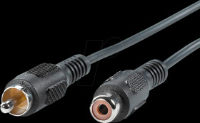 11994325 Cinch Kabel, simplex Stecker / Buchse, 5 m