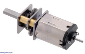 Pololu 380:1 Micro Metal Gearmotor HP 6V with Extended Motor Shaft