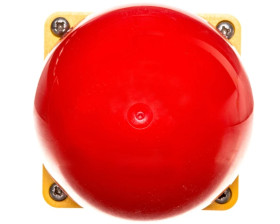 Napęd przycisku grzybkowego dłoniowego czarny IP67 żółto-czerwony FAK-R/V/Y 229755