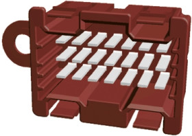 Złącze samochodowe 21-pinowe TE Connectivity 3-rzędowe Męski Timer Montaż na kablu Obudowa złącza samochodowego