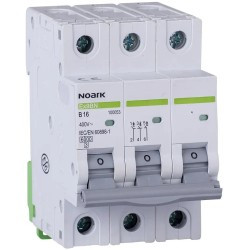 WYŁĄCZNIK NADPRĄDOWY 6 KA, B, 16A, 3P, Ex9BN 3P B16 Noark 100053