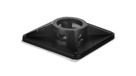 Podstawa Przylepna 3,6Mm 28X28mm Klej Czarna Bmn0902e /100Szt./