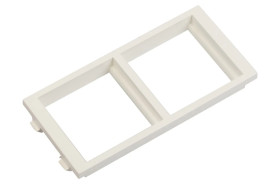 Simon Connect Ramka CIMA podwójna 2xK45 pionowa czysta biel S62/9