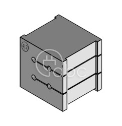 Moduł uszczelniający KT multi, mały, KT 4/2, z otworami 4x2-2 mm, 39937
