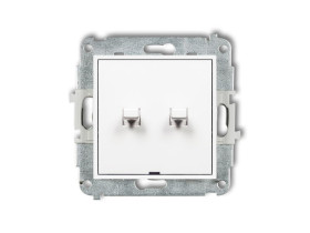 ICON Mechanizm łącznika świecznikowego w stylu amerykańskim biały IWPUS-2 KARLIK