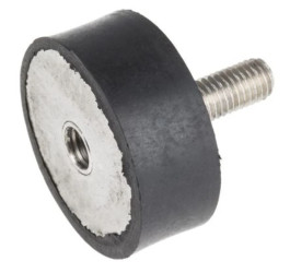 Mocowanie antywstrząsowe, M10, Ø 50mm, materiał: Guma naturalna 60Shore A, RS PRO