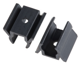 Klips montażowy do kondensatorów V-1001 for use with Kondensator o średnicy 7,9 mms PVC 7.9mm Essentra