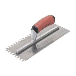 Marshalltown M502SSDXH 6mm StainlessSteel SquareNotched Trowel DuraSoft Handle