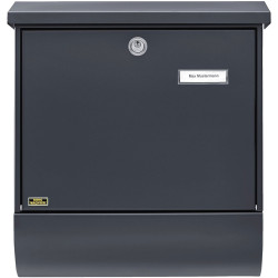 Burg W&#xE4;chter 38215 SET VARIO 86720 Letterbox Steel Anthracite DIN C4