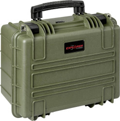 Explorer Cases Walizka outdoorowa 3823HL.G green with pick & pluck foam (S x W x G) 38 x 27 x 23 cm oliwkowo zielony 382