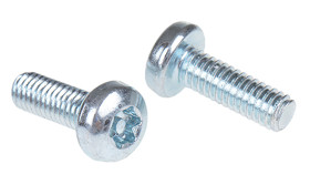 Śruba bezpieczeństwa, M4 x 12mm, materiał: Stalowe, ocynkowana, RS PRO