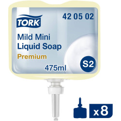 Tork 420502 Mild Mini Liquid Soap 475ml Allergy-Free 8 Pack