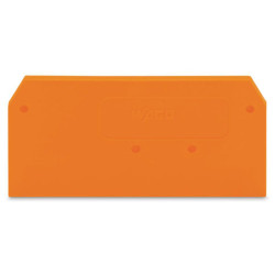 WAGO 279-328 2 x 52mm End and intermediate plate for 279 Series Orange