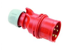 Wtyczka przenośna 16A 5P 400V czerwona IP44 SHARK 015-6
