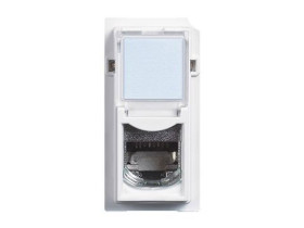 LIVING NOW Gniazdo RJ45 - UTP - kat.6 - 1 moduł - białe KW4279C6 LEGRAND