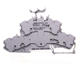 Złączka szynowa 2-pietrowa 4-przewodowa 2,5mm2 szara 2002-2431 TOPJOBS /50szt./