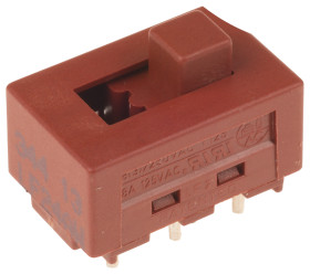 Przełącznik suwakowy, SPST-2NC, Montaż panelowy, 8 A, Maximum of +125°C, Molveno