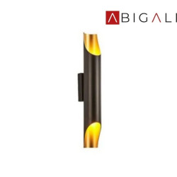 Abigali Kinkiet Straight Złoty 2xE14, ABIGALI-KGDE14