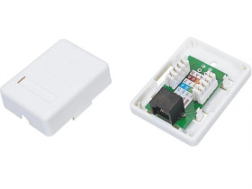 Gniazdo natynkowe UTP kat.5e 1xRJ45 GN001