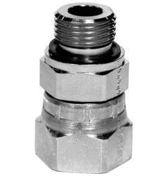 Złączka hydrauliczna, Złacze A: Uszczelka czołowa O-Ring żeńska do el. obrotowych, Złacze B: Złącze BSPP 3/4-14 męskie,