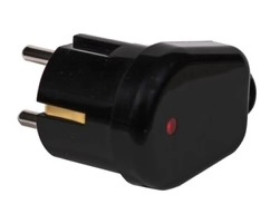 Wtyczka kątowa Uni-Schuko, 2P+Z , 16A z podświetleniem