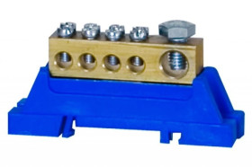 Zacisk ochronny 1x25mm2, 4x10mm2 - niebieski