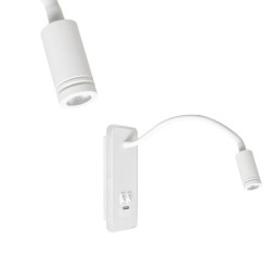 Lampka nocna BASE 8W+2W WHITE ML6349 Milagro