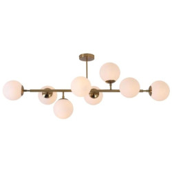 Lampa nad stół do jadalni DORADO z ośmioma szklanymi kulami LP-002/8P Light Prestige