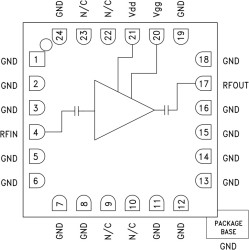 Low Noise Amplifier SMT, 14 - 27 GHz
