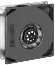 AC radial fan, 230 V, 220 x 220 x 56 mm, 202 m³/h, 66 dB, ball bearing, ebm-papst RG 160-28/56 S