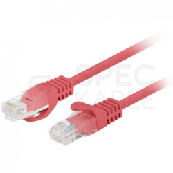 Patchcord UTP kat.5e kabel sieciowy LAN 2x RJ45 linka czerwony 0,25m LANBERG