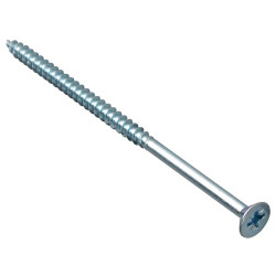 ForgeFix Multi-Purpose Pozi Compatible Screw CSK ST ZP 5 x 100mm Box 100