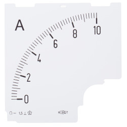 Podziałka miernika panelowego, 0/10A For Shunt 75mV