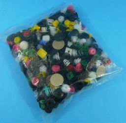 ZESTAW SPINEK 500-SZT KLIPSY KOŁKI ZATRZ