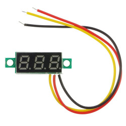 Cyfrowy woltomierz panelowy 0,28&quot; 0-100V niebieski