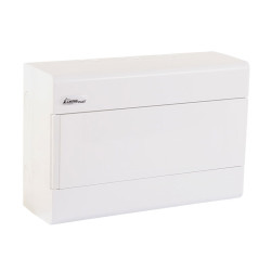 Rozdzielnica natynkowa 12 modułowa 1x12M drzwi pełne IP40 SRn-12/B (N+PE) 1.13 ELEKTRO-PLAST
