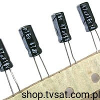 47uF-16V 47uF 16V Electrolytic 5mm RADIAL RICON
