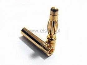 Wtyk i gniazdo GOLD - 3mm - zestaw para 50A banan