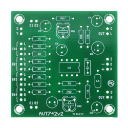 Niskoszumny mikser audio stereo 4-kanałowy TL072 - PCB do projektu AVT 742
