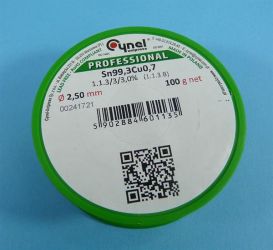 Sn99,3Cu0,7 Q 2,50 100g SPOIWO BEZOŁOW.